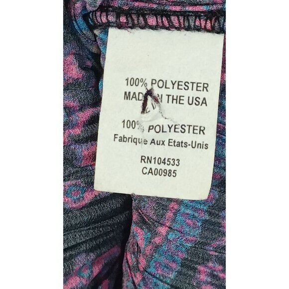 Nanette Lepore Crochet Square Neck Tunic Top Womens Medium Purple Bell Sleeve - Picture 7 of 14